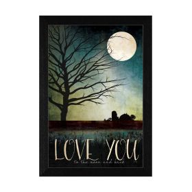 Black Framed "Love You Farm" By Marla Rae, Ready To Hang