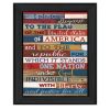 Black Framed "Pledge of Allegiance" By Marla Rae