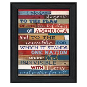 Black Framed "Pledge of Allegiance" By Marla Rae