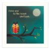 White Framed "To the Moon I" By Marla Rae, Printed Wall Art