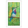 White Framed "Plovercrest" By Lisa Morales, Ready To Hang