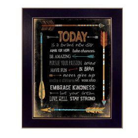 Black Framed "Today is a Brand New Day" By Marla Rae