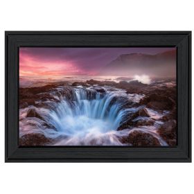 Black Framed "Genesis" by Moises Levy, Ready to Hang