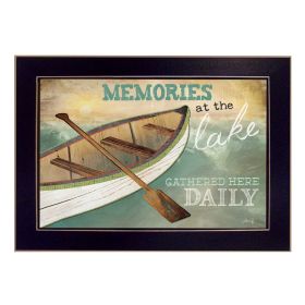Black Framed "Memories at the Lake" By Marla Rae