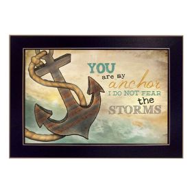 Black Frame "You Are my Anchor" by Marla Rae, printed wall art