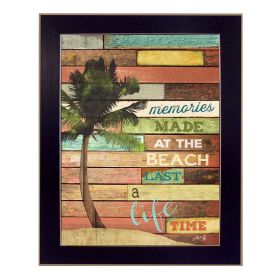 Black Framed "Beach Memories" By Marla Rae