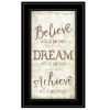 Black Framed "Believe" by Mollie B
