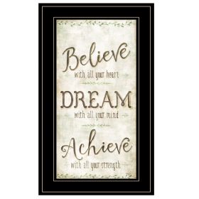 Black Framed "Believe" by Mollie B