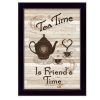 Black Framed "Tea Time" by Millwork Engineering, ready to hang