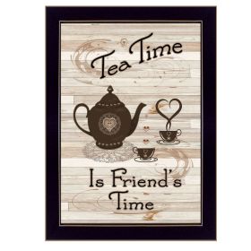 Black Framed "Tea Time" by Millwork Engineering, ready to hang