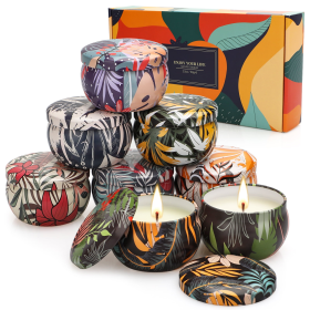 Scented Candle Sets 8 Pack Aromatherapy Soy Candle 19.75oz