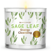 Sage Leaf Large Glass Candle 14oz, Woody & Earthy Scented
