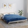 Weighted Blanket Blue 86.6" x 90.6" 24.3 lb Fabric