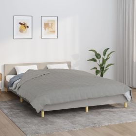 Weighted Blanket Gray 86.6"x94.5"24.3 lb Fabric
