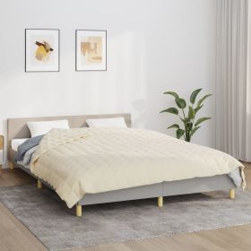 Weighted Blanket Light Cream 86.6"x94.5" 33.1 lb Fabric