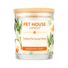 Mandarin Sage Pet House Candle, 60 hour