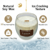 Lemon Fresh Candle, Aromatherapy, Beech Wood Lid 7.9oz