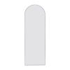 Silver 71x23.6 inch metal arch stand full length mirror
