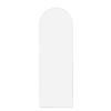 White 63x20 inch metal arch stand full length mirror