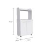 Rockford Kitchen Cart, Double Door Cabinet, 2 Interior Shelves