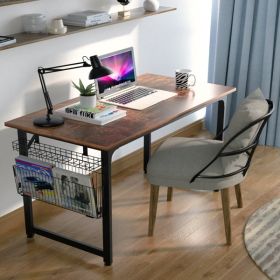Black Metal Frame 40" Study Computer Desk ,Storage Table