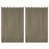 Coffee Liqueur Outdoor Patio Curtain 54"w x 84"l ,2 pcs