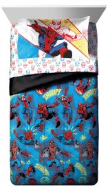 Blue Marvel Beyond Amazing Kids Twin Bed-in-a-Bag, 86 x 64