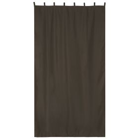 Coffee Outdoor Patio Curtain, W54" x L120"