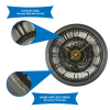 Mainstays 11.5" Oil Rubbed Bronze Cutout Gear Industrial Clock