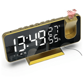 Gold Jumper Digital Projection 2 Alarms, Temp., Humidity, Date
