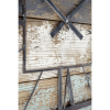 Weston Distressed Gray Iron Square Wall Clock