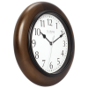 Brown Linwood La Crosse Clock 10",  Classic Analog Wood Clock