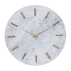 White Marble CosmoLiving by Cosmopolitan 20" Clock