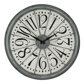 Gray La Crosse 20" Antique Contemporary Quartz Analog Clock