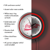Enjoy Coke White Neon Clock - Two Neon Rings, 14.5"