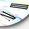Designart 1 Iridescent Butterfly Wall Clock 36"
