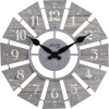 FirsTime&Co. Gray Numeral Windmill Wall Clock, Analog, 24"
