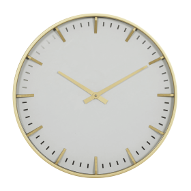 Gold CosmoLiving by Cosmopolitan 20" Clock, Gold Accents