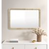 Natural Rattan Rectangle Wall Mirror 26" x 39"