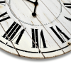 White Washed Wood 18" Wall Clock with Distressed Finish