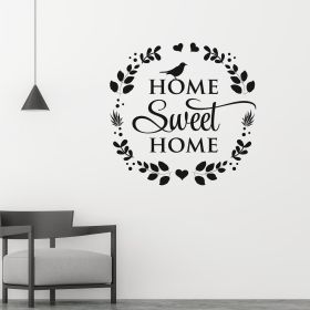 Home Sweet Home Removable Vinyl Decal, Easy Peel & Stick