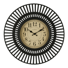 Black La Crosse 20" Covington Contemporary Analog Clock