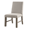 Elegant Rustic Gray Finish Solid wood Dining Chairs Set of 2