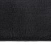 Washable Rug Soft Fluffy Short Pile 63" x 90.6" Anti Slip Black