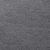 Washable Rug Fluffy Short Pile 63" x 90.6" Anti Slip Anthracite