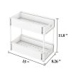 White 2-layer Drawer Cabinet For Bathroom, Kitchen, etc., 2pc