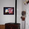 Black Framed "One Nation Under God - Flag" By Lori Deiter