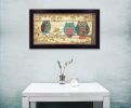Black Framed "Three Wise Owls" By Annie LaPoint, Wall Art
