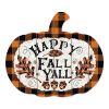 Wooden Pumpkin "Happy Fall Y'All" By Artisan Linda Spivey