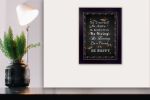 Black Framed "Be Yourself" By Trendy Decor4U